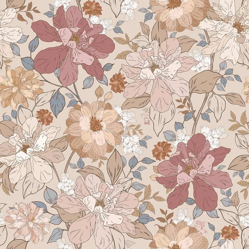Dekornik Marigold Flowers Wallpaper