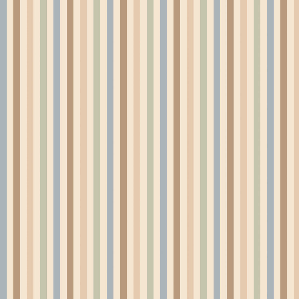 Pattern of vertical stripes in neutral colours on a beige background