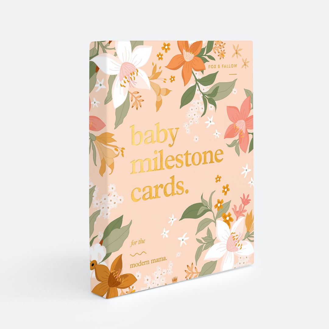 Fox & Fallow Floral Baby Milestone Cards Box