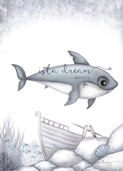 Isla Dream Prints Brutus The Shark Print