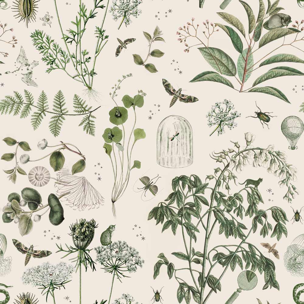 Dekornik Green Botanical Stories Wallpaper