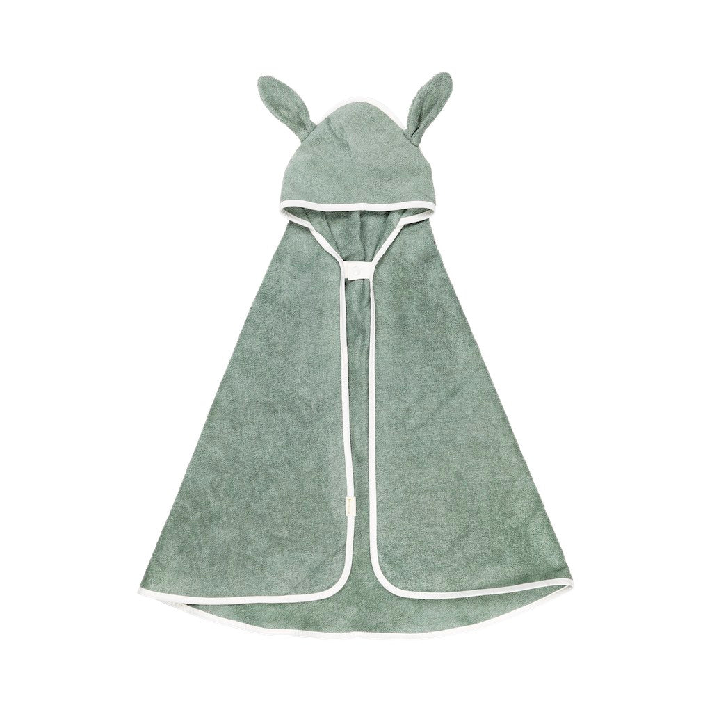 Fabelab Hooded Baby Towel Bunny Eucalyptus
