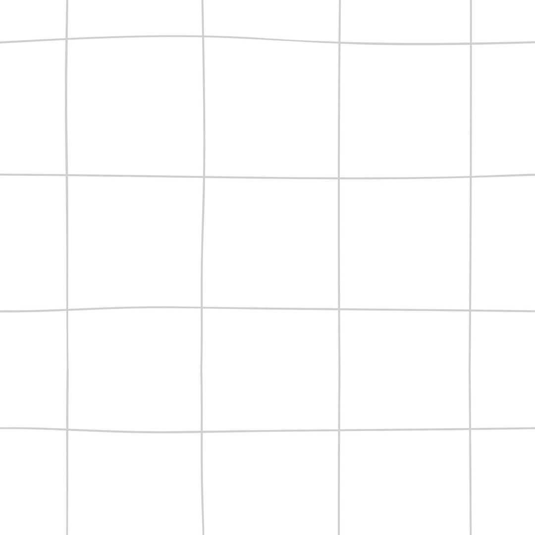 Dekornik SIMPLE Irregular Check Pattern White Wallpaper