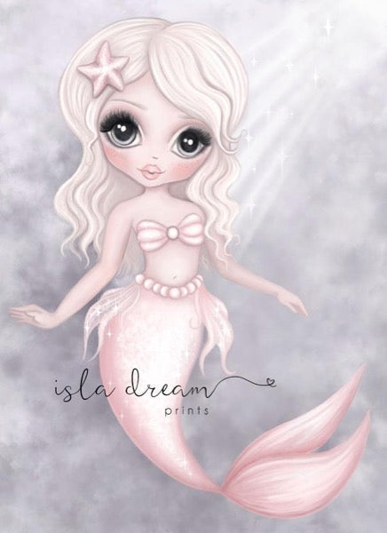 Isla Dream Prints Mermaid In Ocean Print