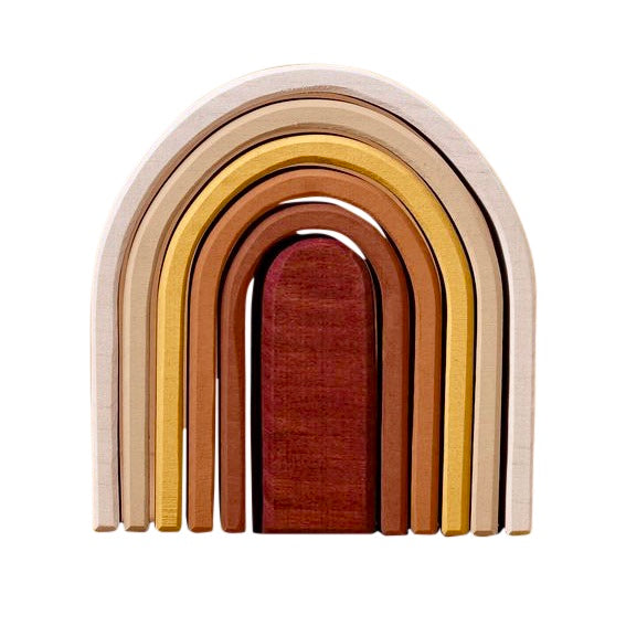 Raduga Grëz Wooden Oval Rainbow Stacker