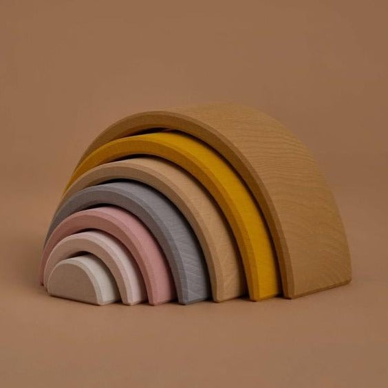 Earth Coloured Sand Arch Stacker Toy