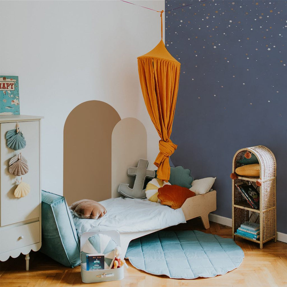 Dekornik SIMPLE Stars From The Sky Blue Wallpaper bedroom wall