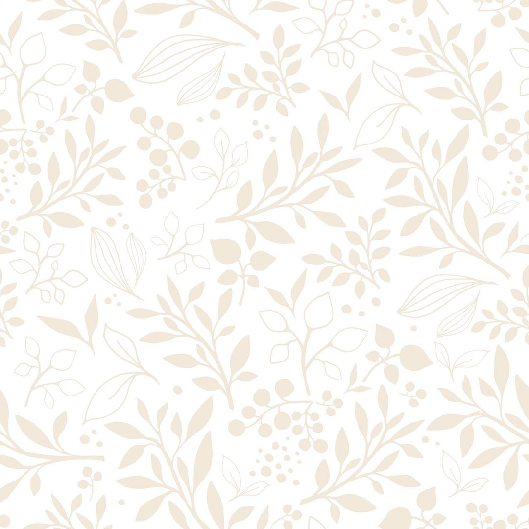 Dekornik SIMPLE Subtle Flowers Beige Wallpaper