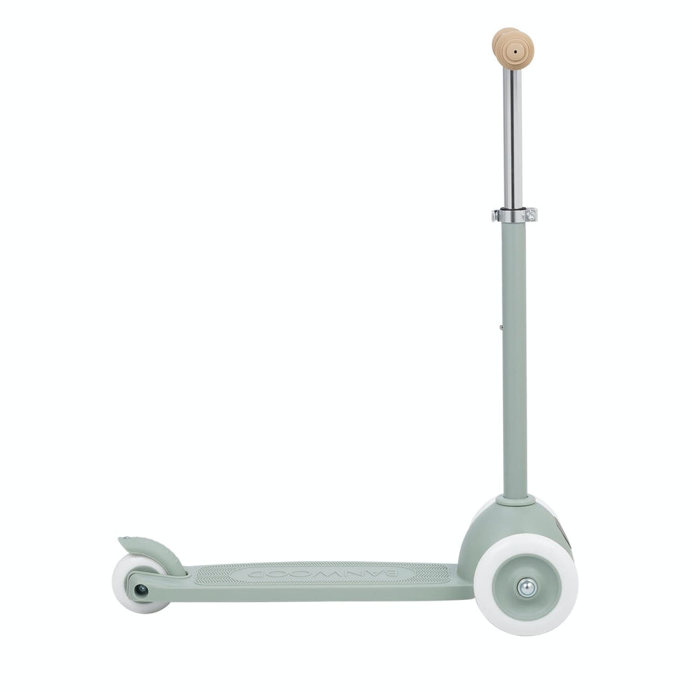 Clay colour scooter with white wheels on a white background