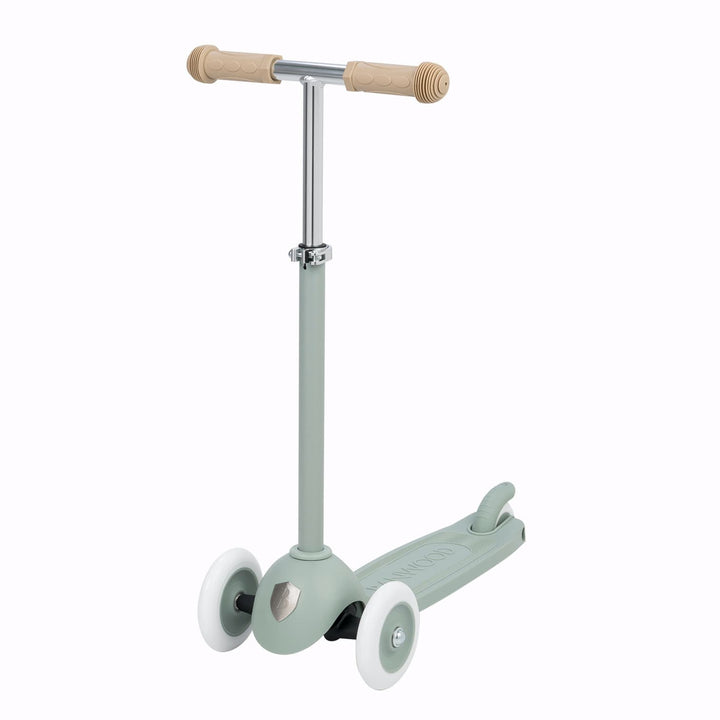 Children's scooter with rubber grip handlebar on a white background