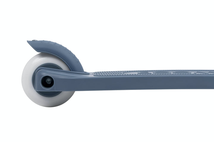 Close-up of a scooter wheel on a white background