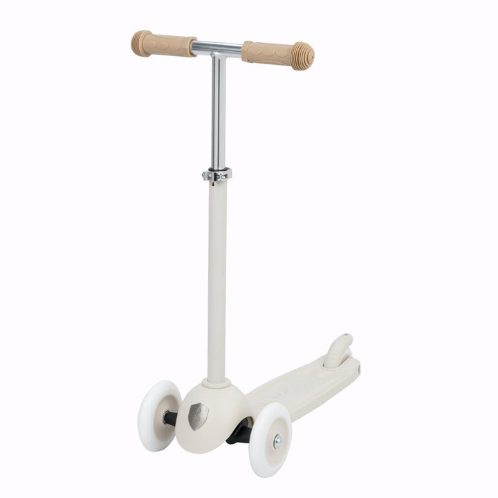 White scooter on a white background