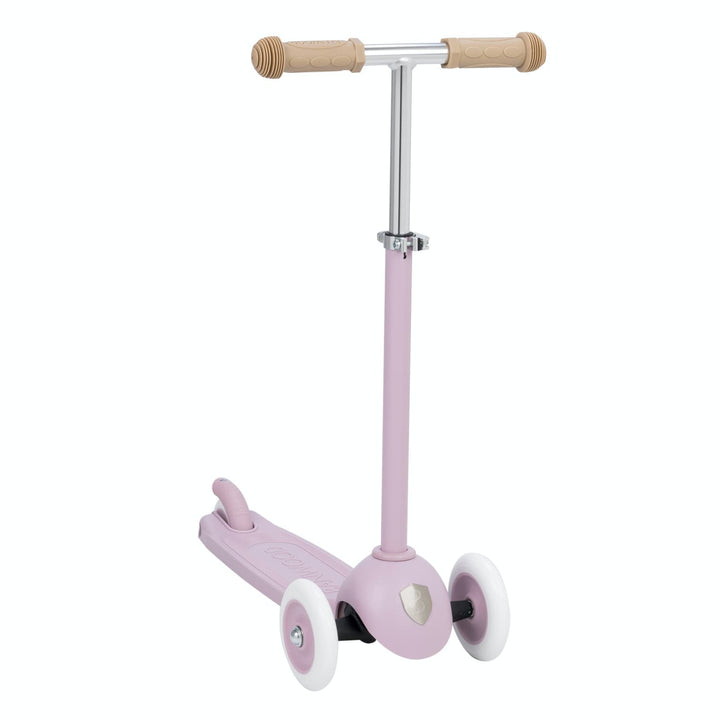 Lavender scooter on a white background