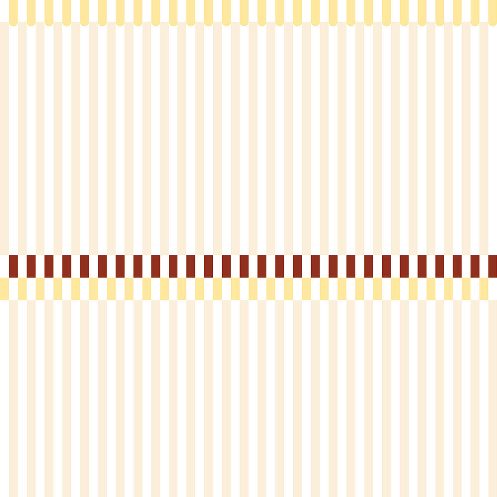 Pattern with horizontal stripes in beige, yellow, and brown on a white background