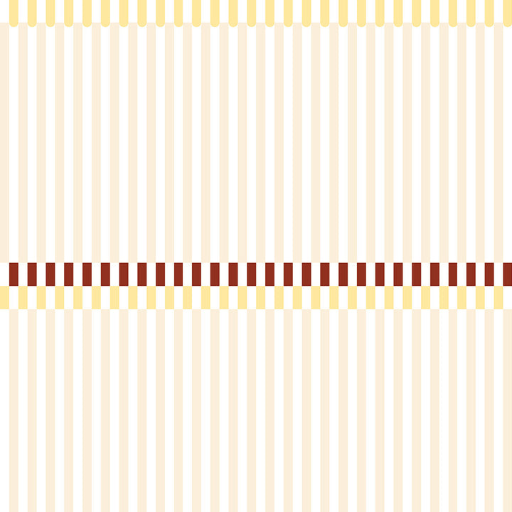 Pattern with horizontal stripes in beige, yellow, and brown on a white background