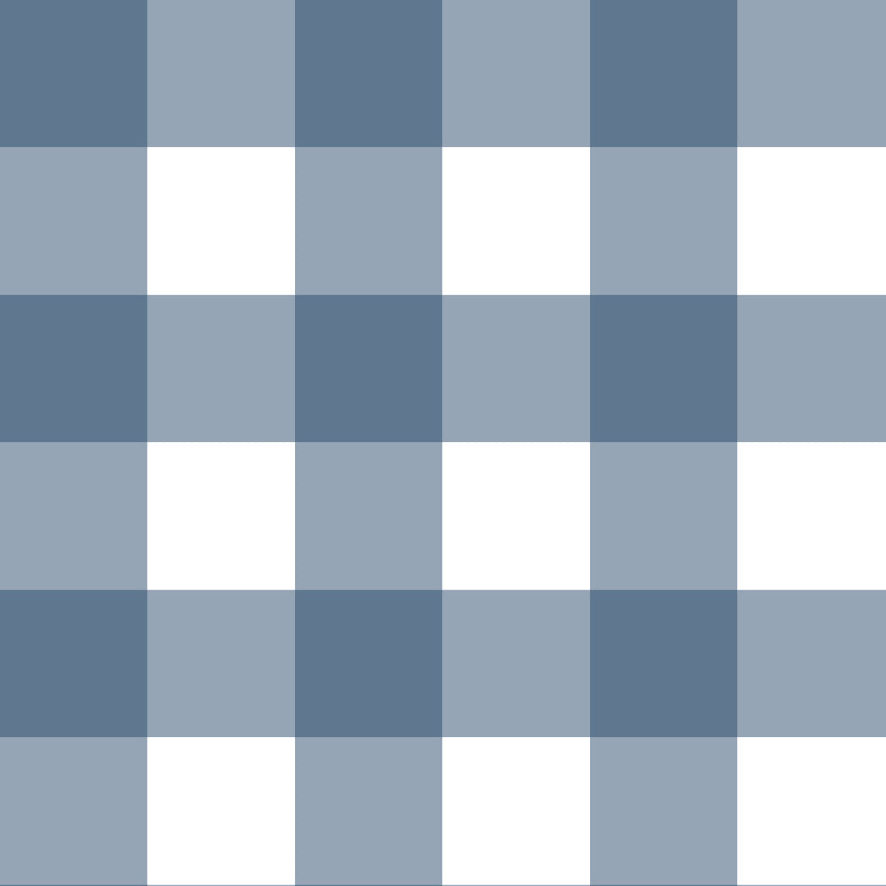Checkered pattern with blue and white squares