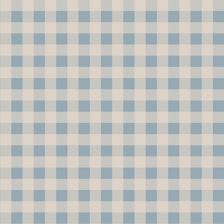 Checkered pattern with blue and cream squares