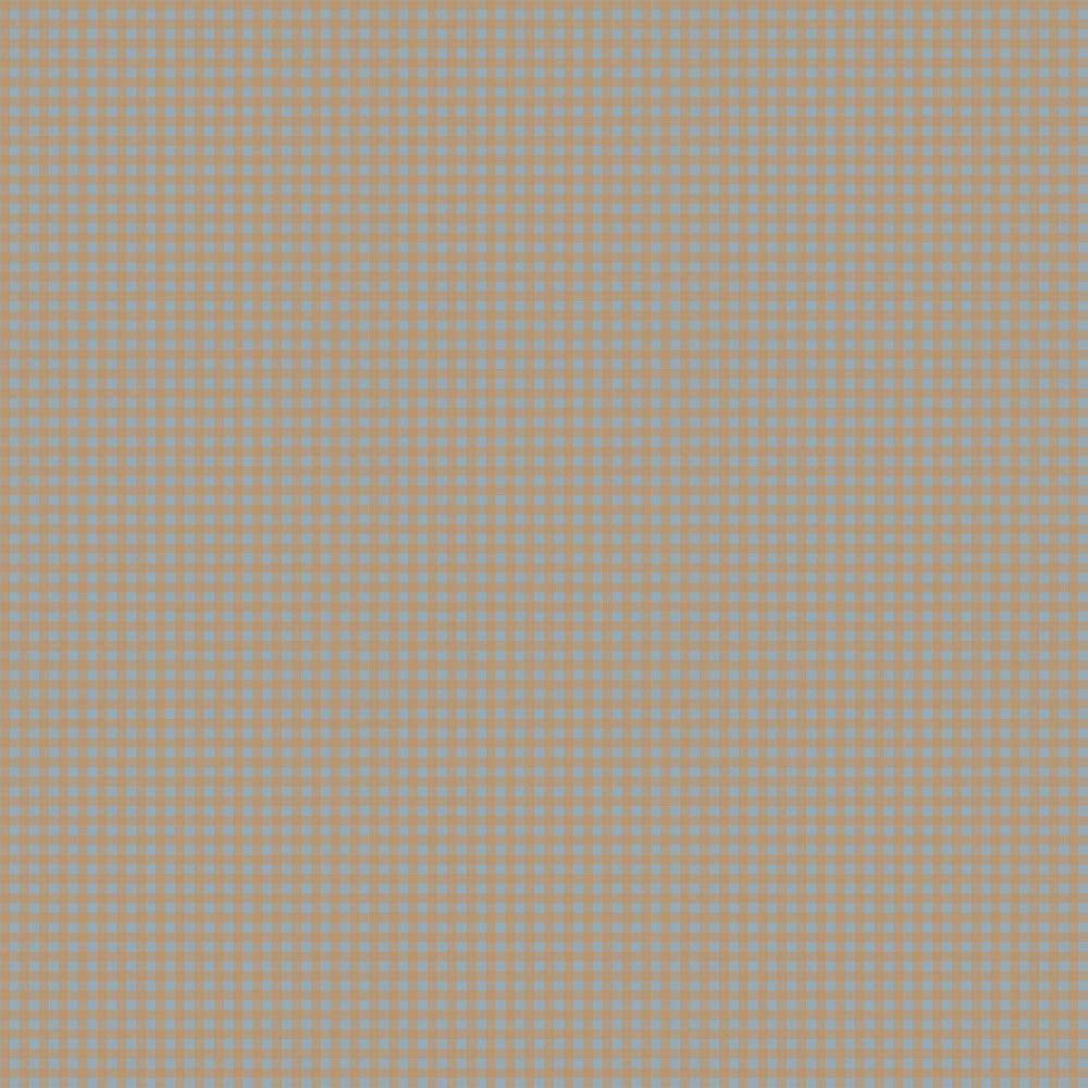 Small checkered pattern with brown and blue squares