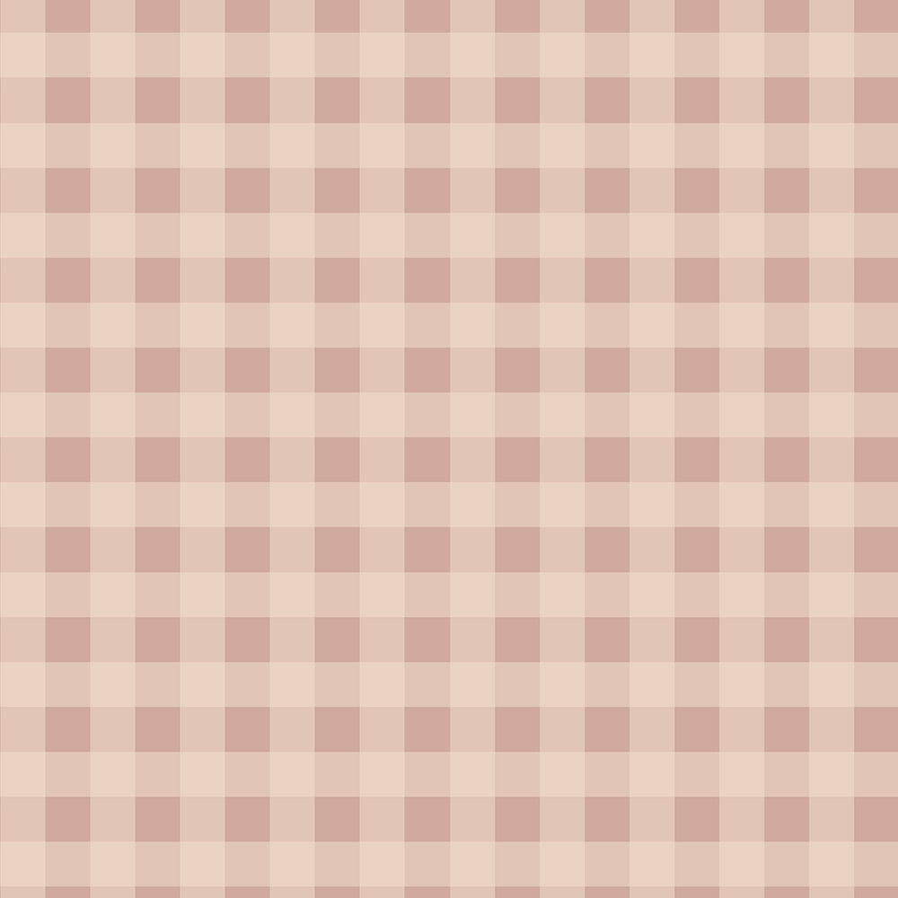 Checkered wallpaper pattern with alternating cream and pink squares