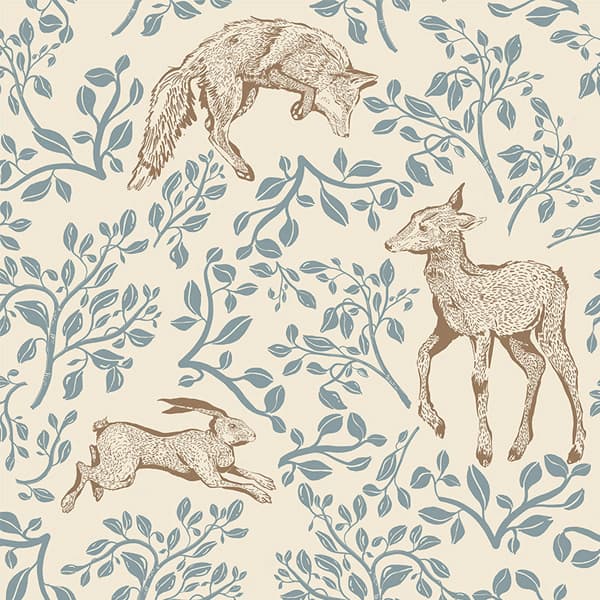 Dekornik Forest Animals & Fairytale Beige Wallpaper