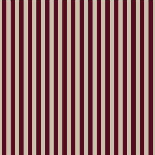 Pattern of vertical cherry brown  and beige stripes