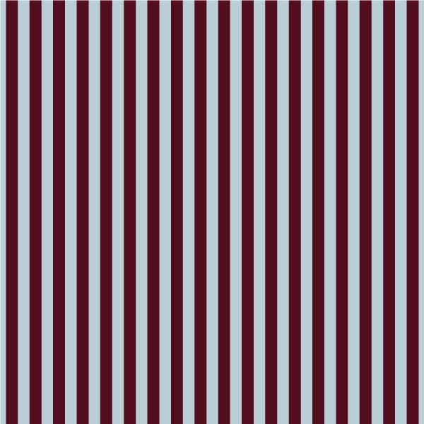 Pattern of vertical cherry and light blue stripes