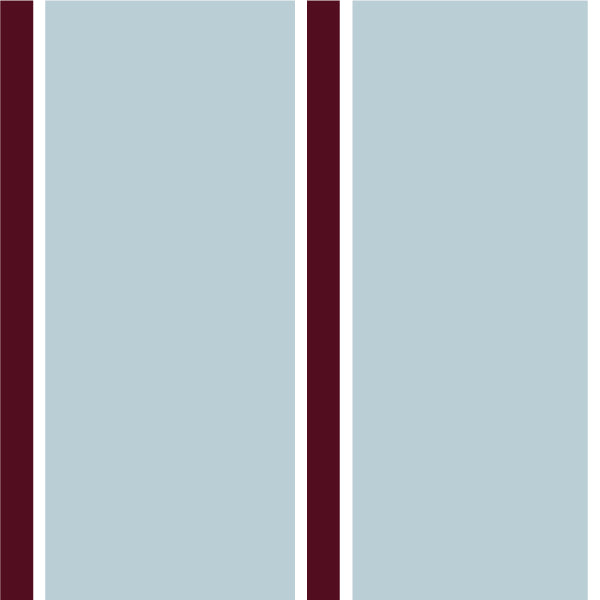 Vertical light blue and burgundy stripes on a white background