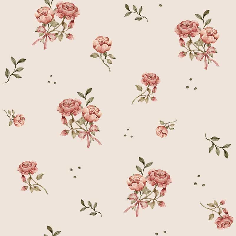 Dekornik Old English Flowers Wallpaper