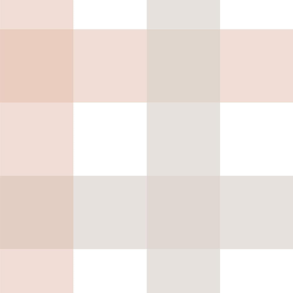 Provence check pattern of pink and beige horizontal stripes on white background