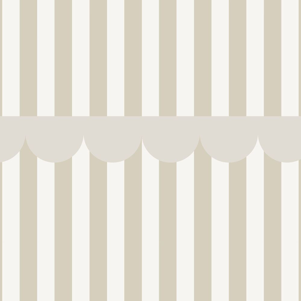 Textured white border with vertical beige stripes on a white background