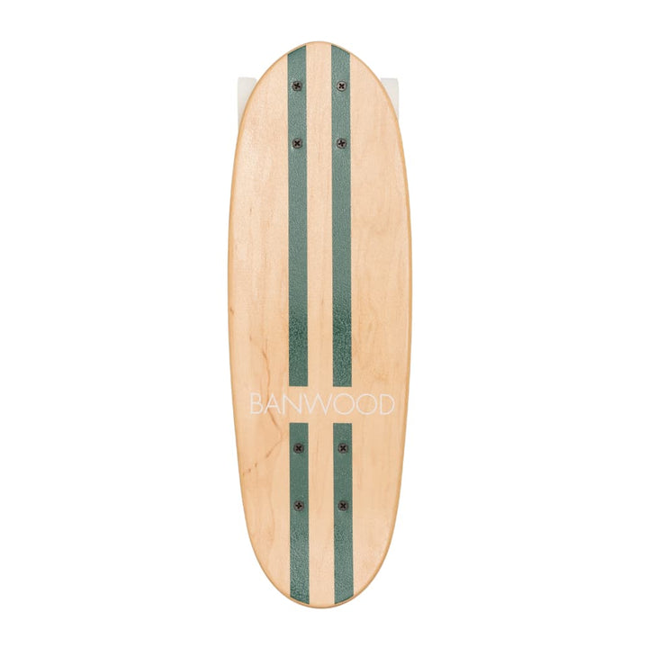 Banwood Skateboard with Green Stripes