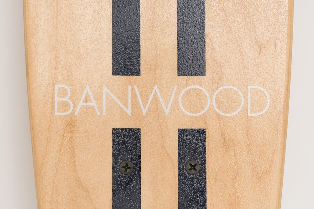 Banwood Skateboard with Navy Stripes