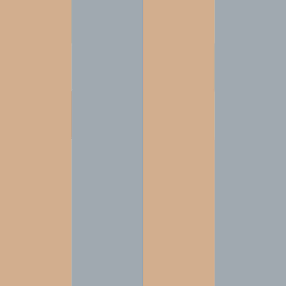Muted blue and cappuccino stripes