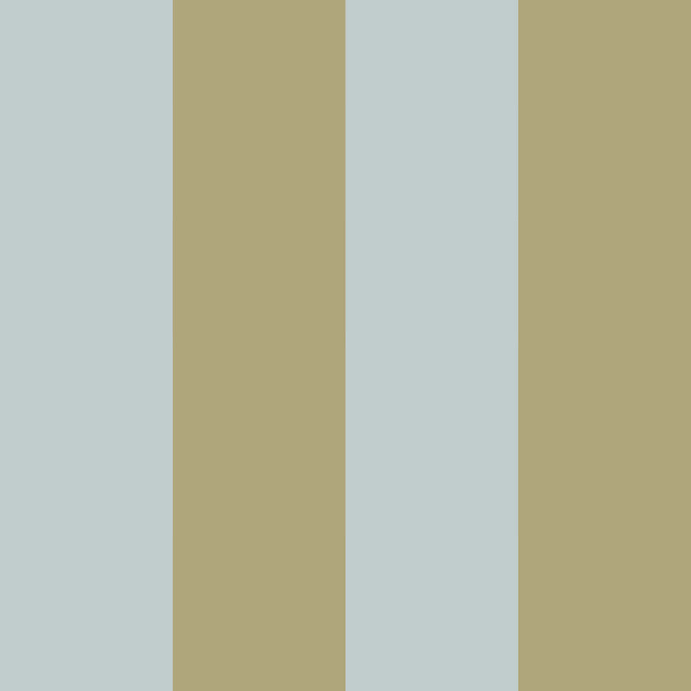 Striped wallpaper with muted blue and green