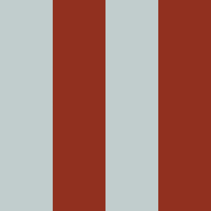 Wallpaper design of vertical stripes in light blue and burgundy red 