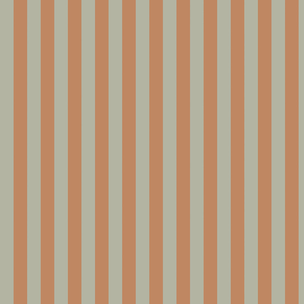 Wallpaper pattern with muted green and warm brown stripes