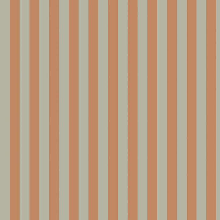 Wallpaper pattern with muted green and warm brown stripes