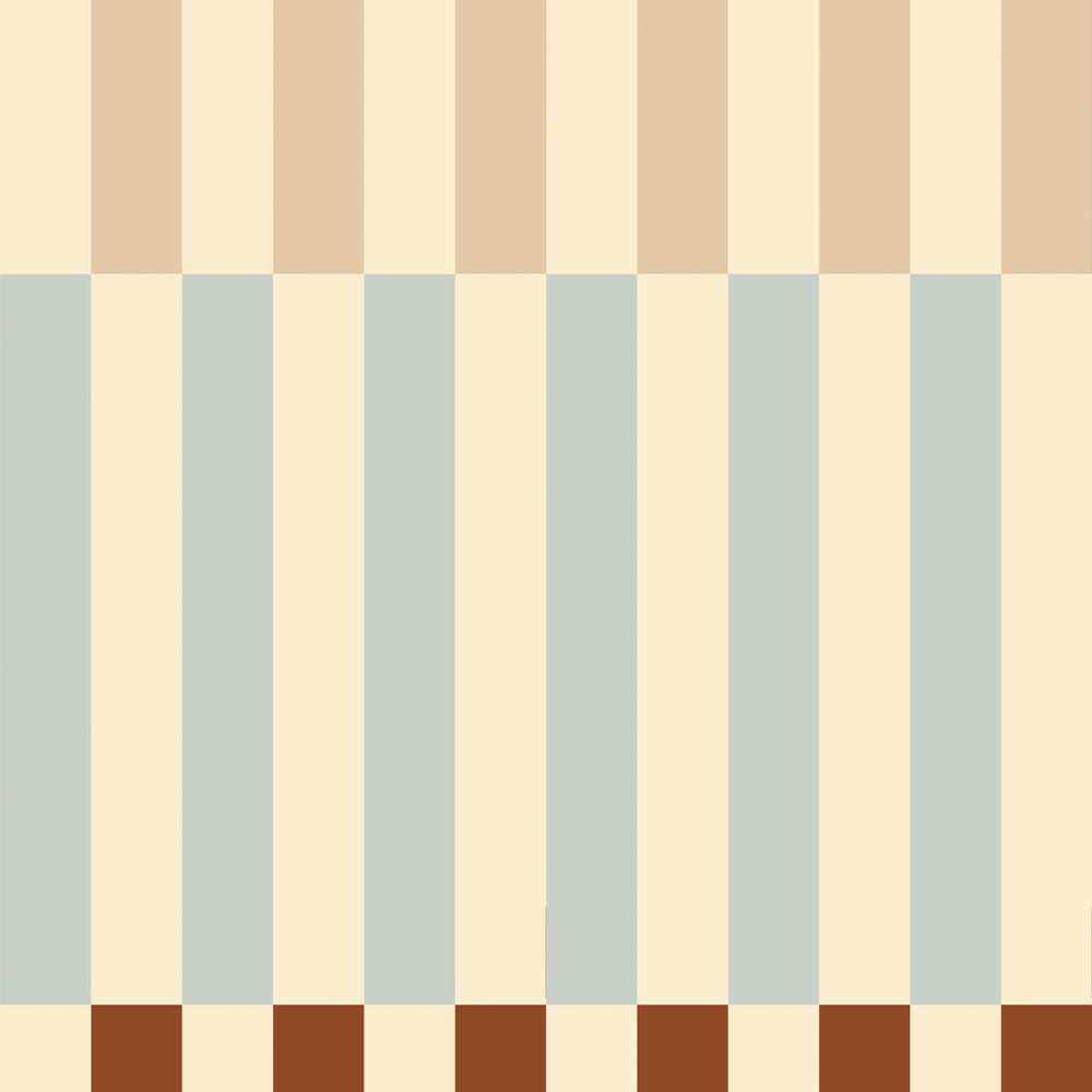 Pattern of vertical stripes in beige and blue on a warm tone background
