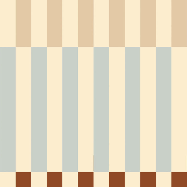 Pattern of vertical stripes in beige and blue on a warm tone background