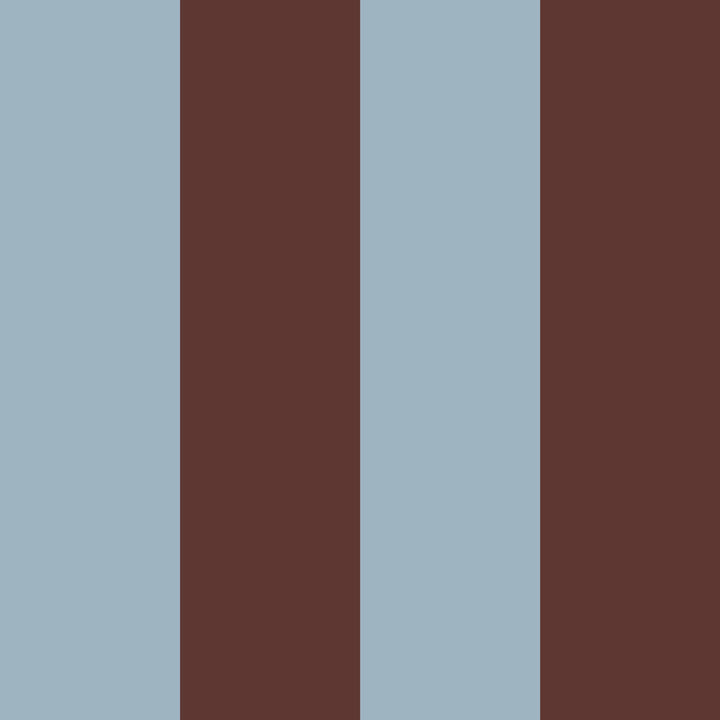 Dekornik Wide vertical Stripes in Classy Brown & Misty Blue colours Wallpaper