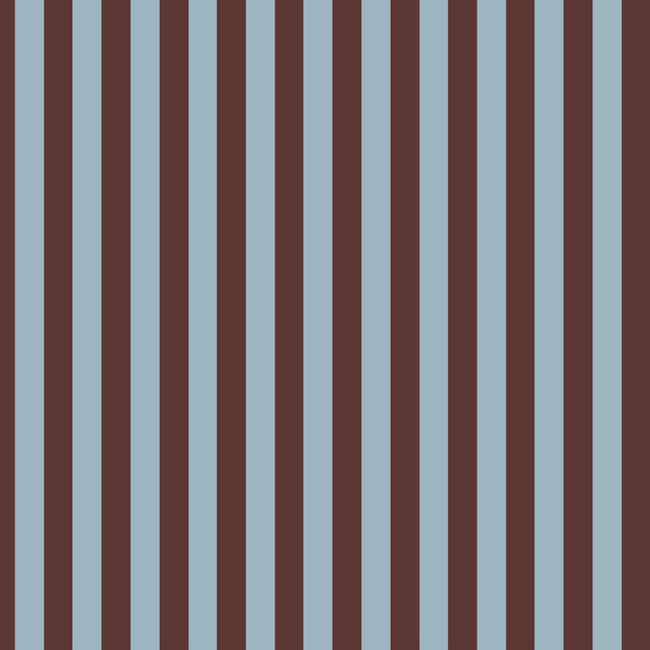 Pattern of vertical brown and blue stripes on a striped background