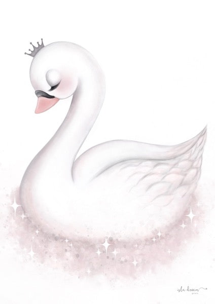 Isla Dream Prints Angel The Swan Print