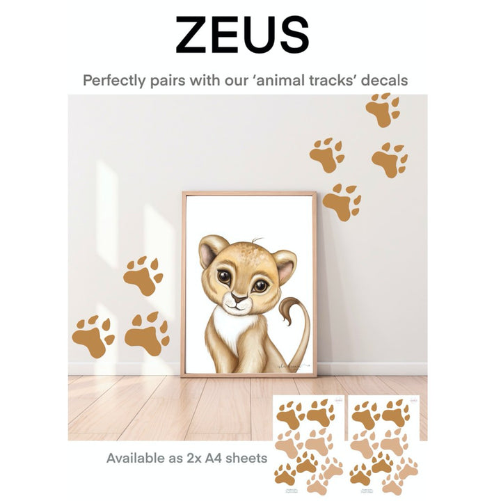 Isla Dream Prints Animal Tracks Fabric Wall Decals