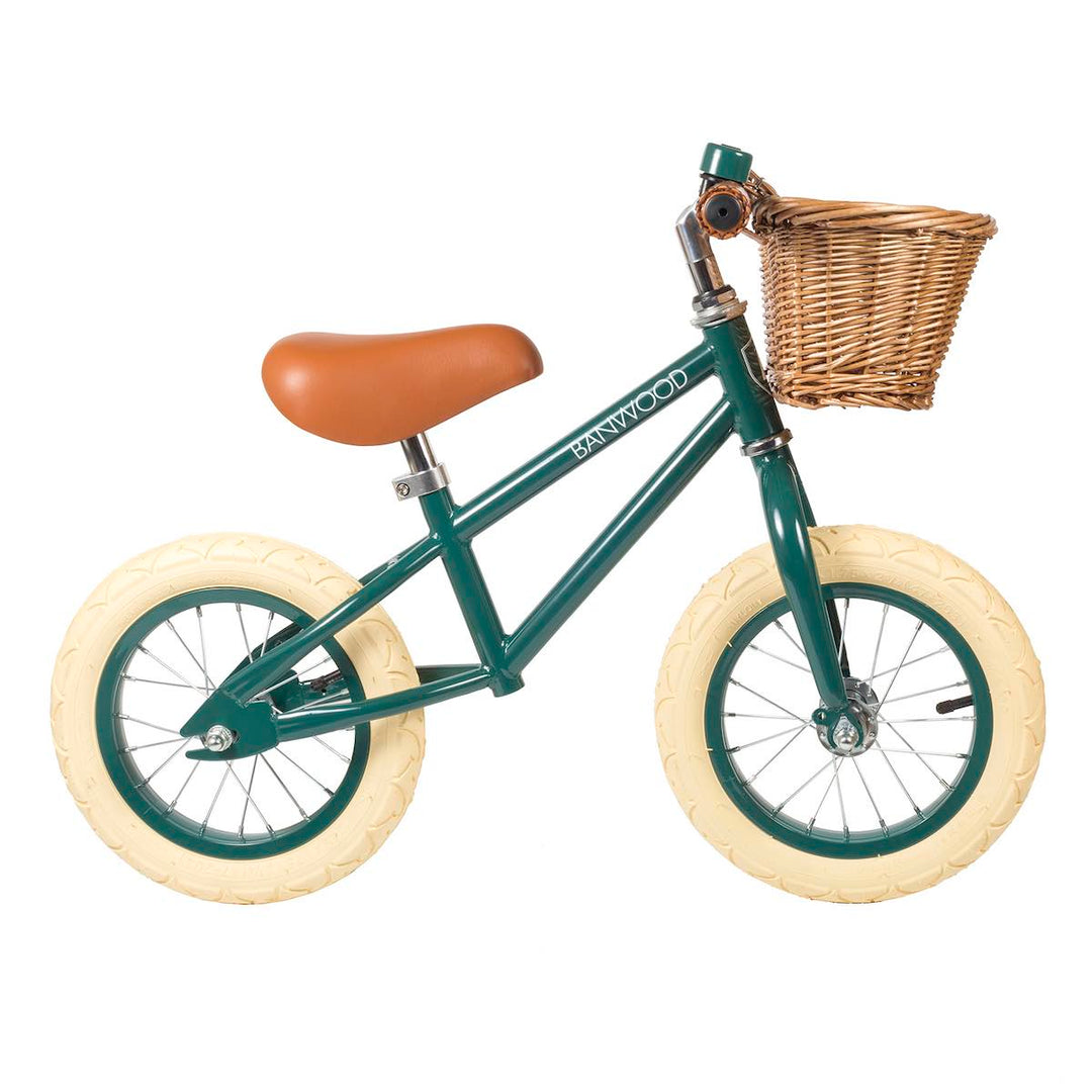 Green Banwood First Go Balance Bike