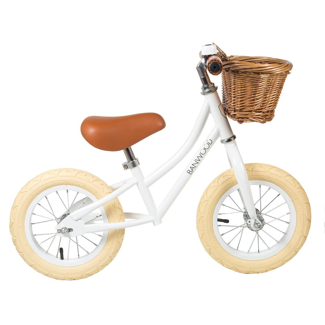 White Banwood First Go Balance Bike