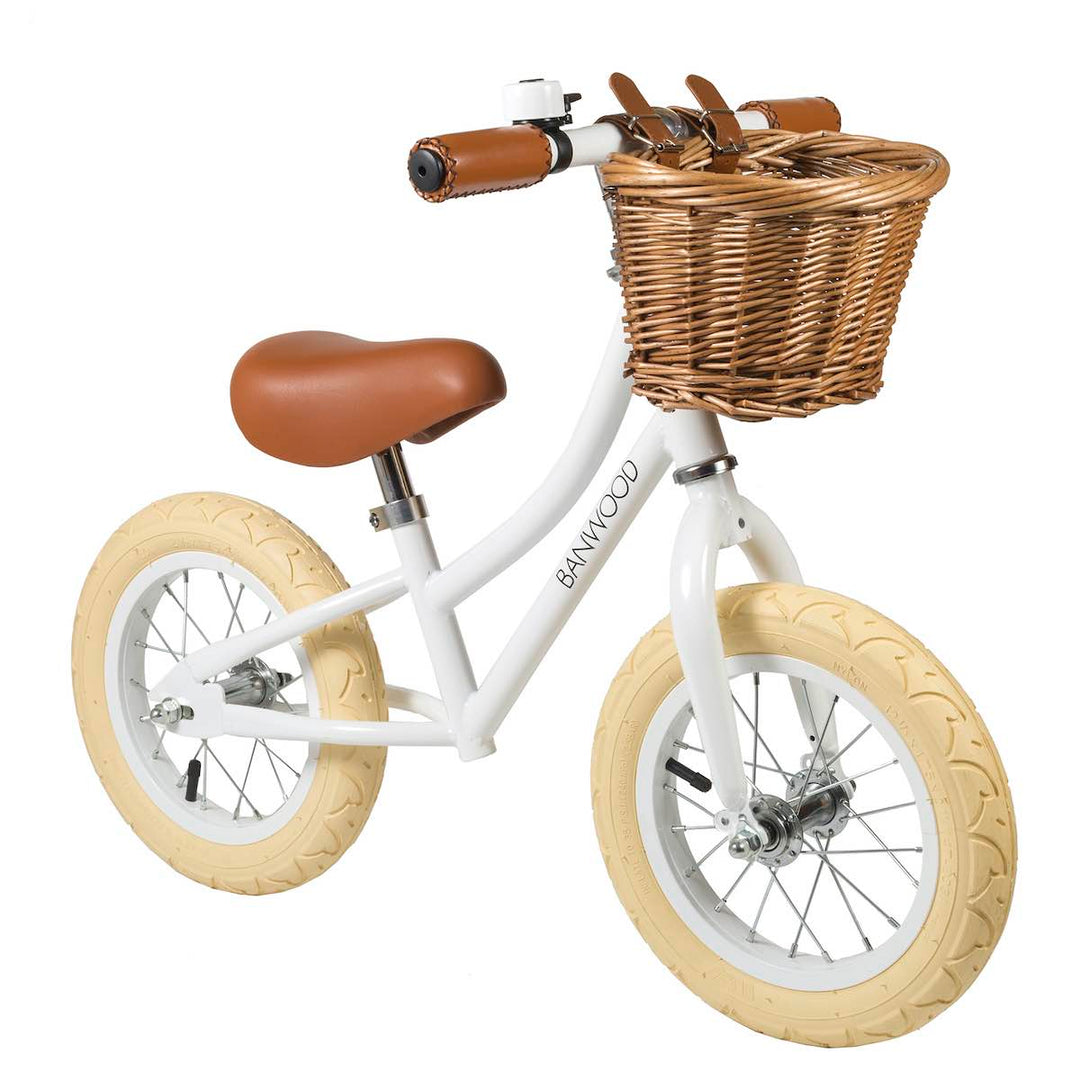 White Banwood First Go Balance Bike