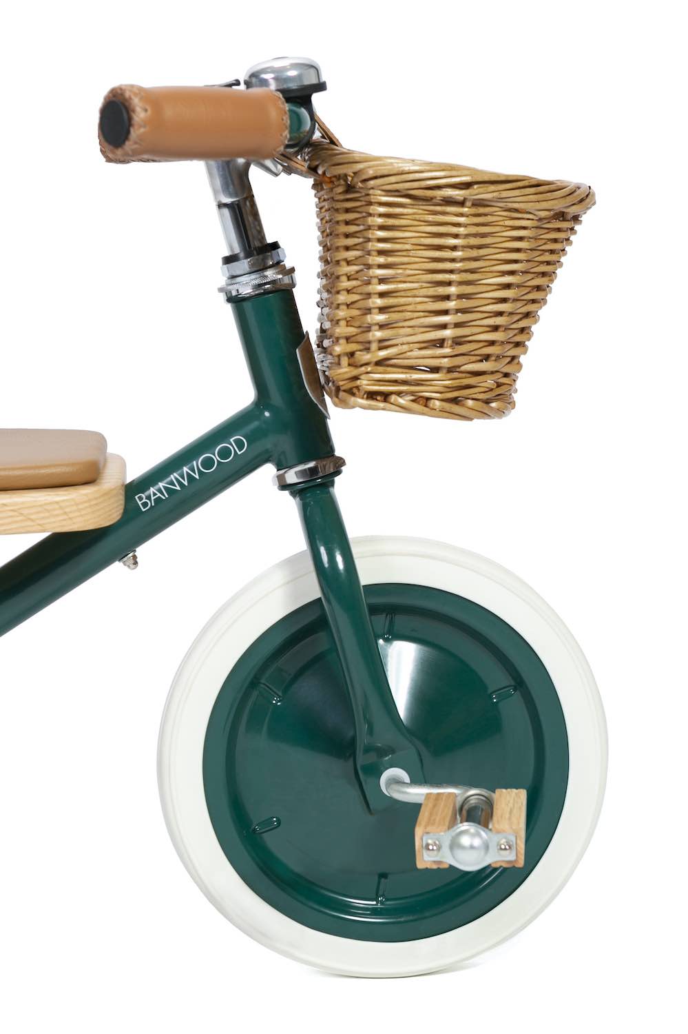 Green Banwood Trike wicker basket