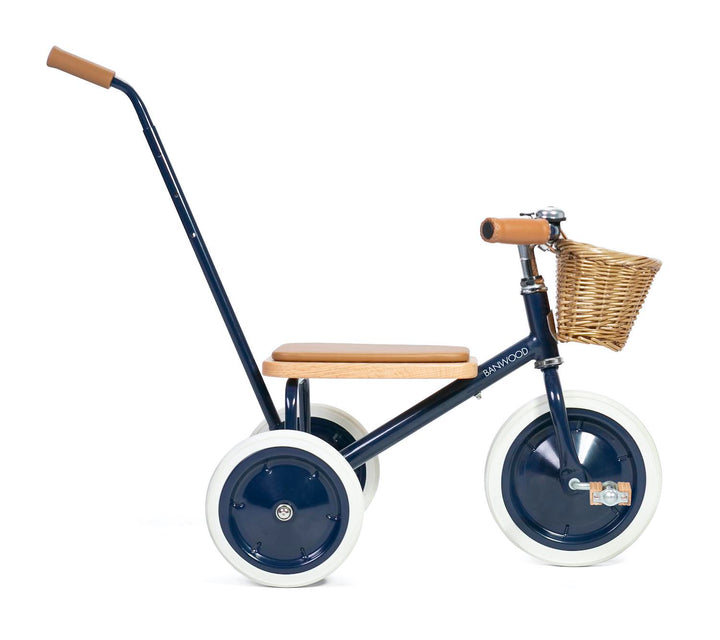 Navy Banwood Trike with push bar