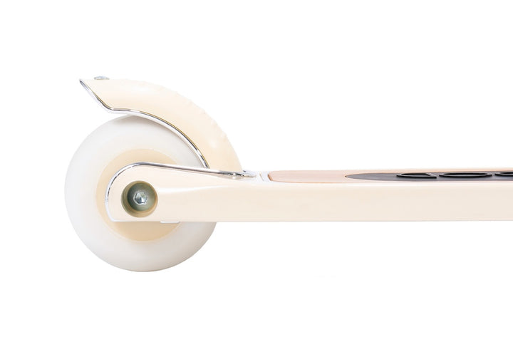 Cream Banwood Scooter back wheel with brake