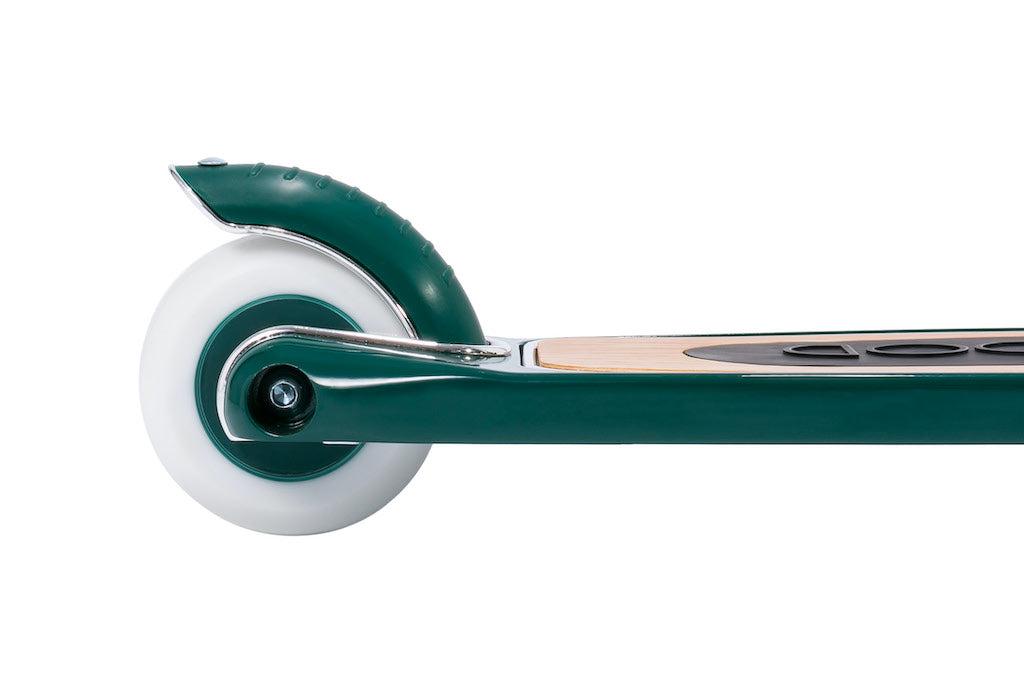 Green Banwood Scooter back wheel with brake